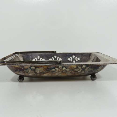 Silverplated serving dish