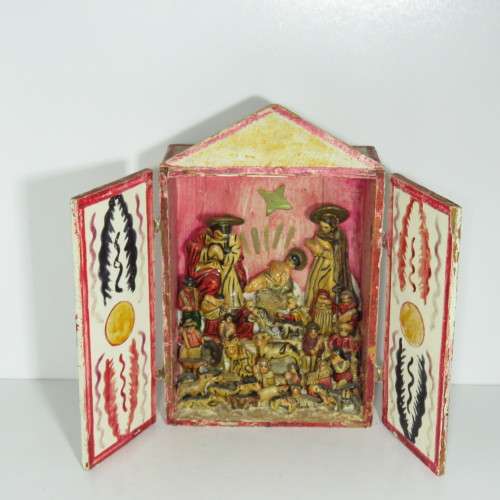 Handmade Nativity scene from Russia