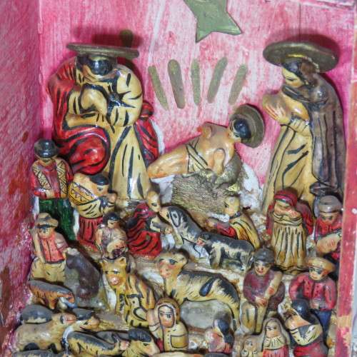 Handmade Nativity scene from Russia