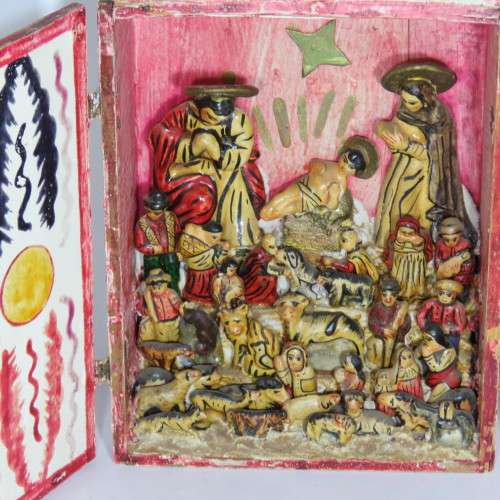 Handmade Nativity scene from Russia