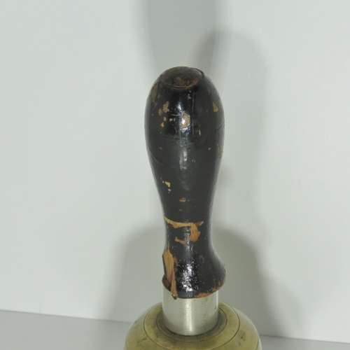 OLD school bell with multiple repairs - Length 23 cm