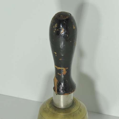 OLD school bell with multiple repairs - Length 23 cm