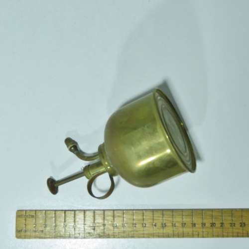Vintage brass oil can
