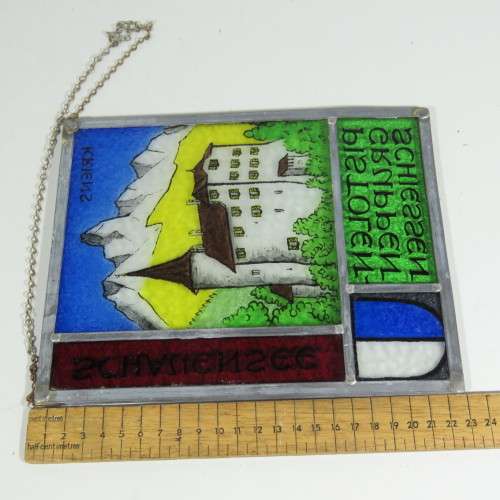 Kriens Pistolen-Gruppen Schiessen Schauensee stained glass window hanging