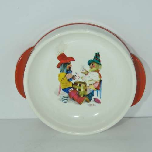 Vintage German kiddies acrylic dinner bowl