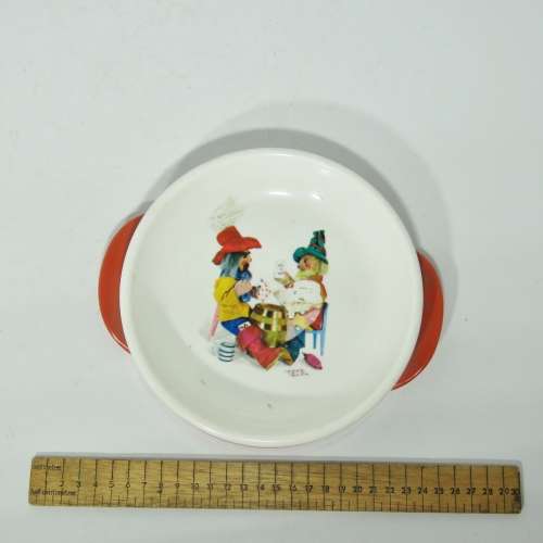 Vintage German kiddies acrylic dinner bowl