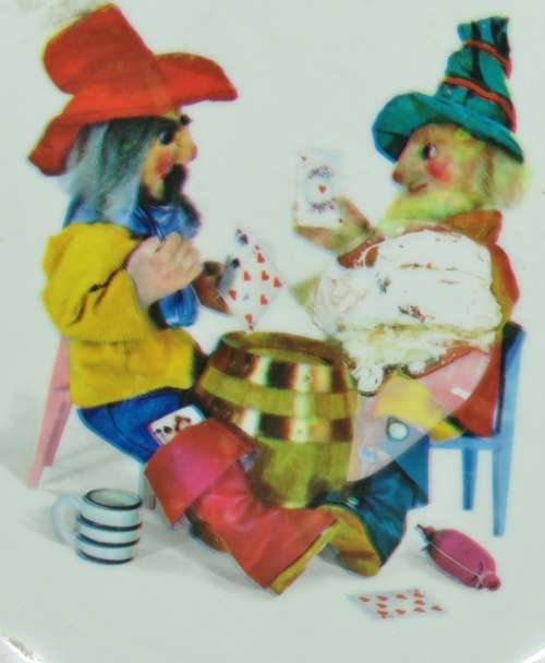 Vintage German kiddies acrylic dinner bowl