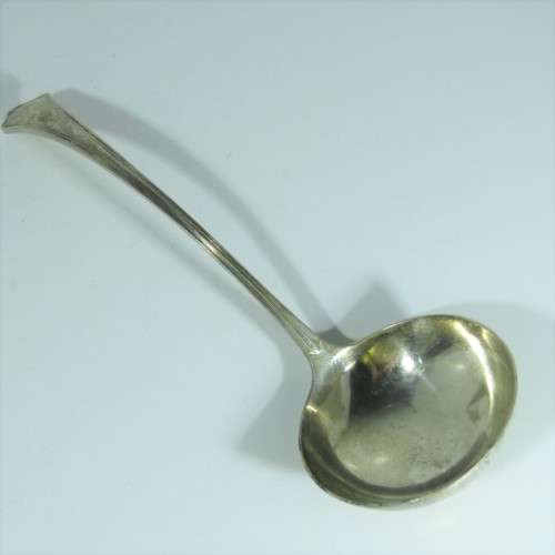 Vintage EMESS plate EPNS soup ladle