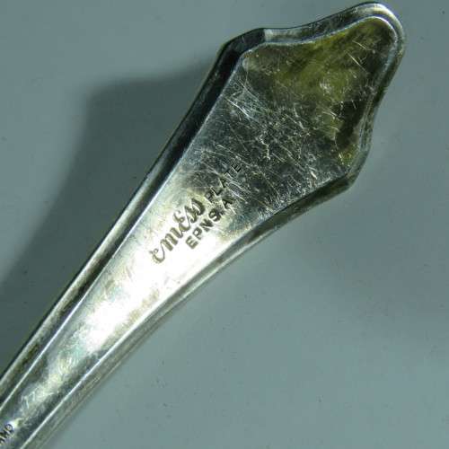 Vintage EMESS plate EPNS soup ladle