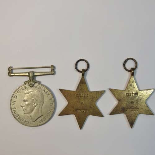 Lot of 3 medals issued to C 277167 J Booysen