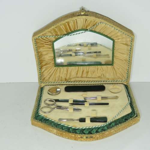 Vintage Nail care kit in case - Some tools missing
