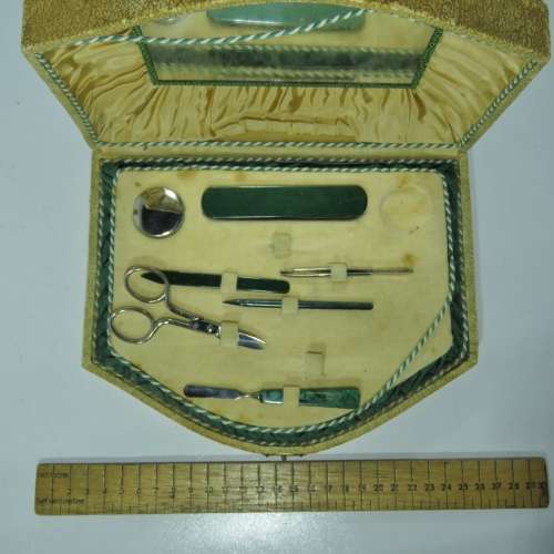 Vintage Nail care kit in case - Some tools missing