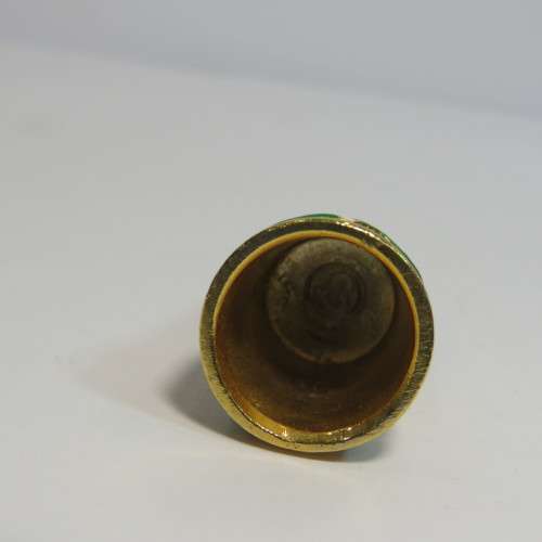 Vintage Goldplated thimble village