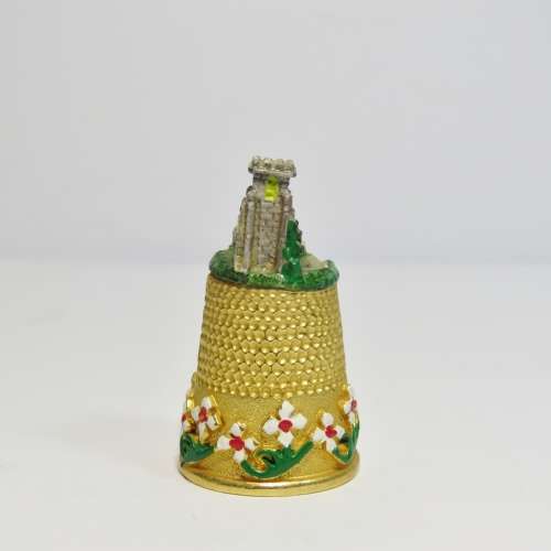 Vintage Goldplated thimble village