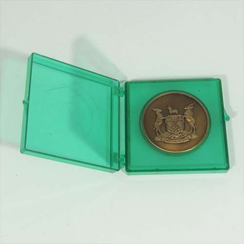 1989 SWA Territory Force medallion in case