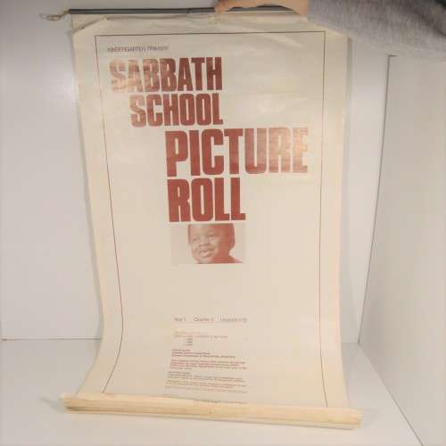 Kindergarten Sabbath school picture roll - Vintage - 87cm