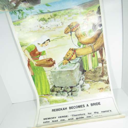 Kindergarten Sabbath school picture roll - Vintage - 87cm