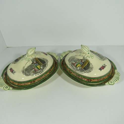 ADAMS Cries of London set of 28 pieces - 4 plates - 6 small plates - 6 side plates - 6 soup bowls