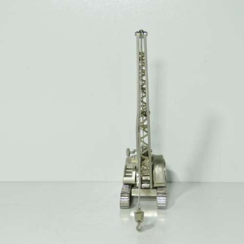 Construction crane metal model desk clock - Needs new battery