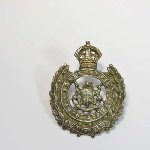 South Africa Engineers cap badge - Lead cast - One lug