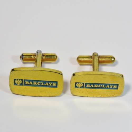 Vintage pair of Barclays Bank cufflinks