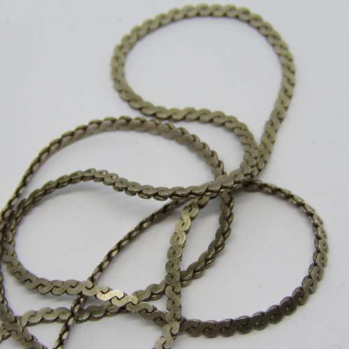 Sterling silver necklace - Weighs 7.2g - Size: 23cm