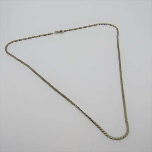 Sterling silver necklace - Weighs 7.2g - Size: 23cm