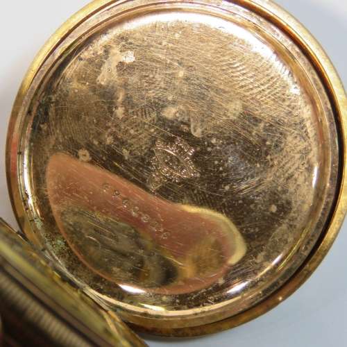 1922 Elgin Full hunter gold plated pocketwatch - Not working - Serial 24807791