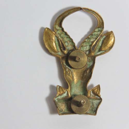 SA Infantry brass cap badge - Bokkop