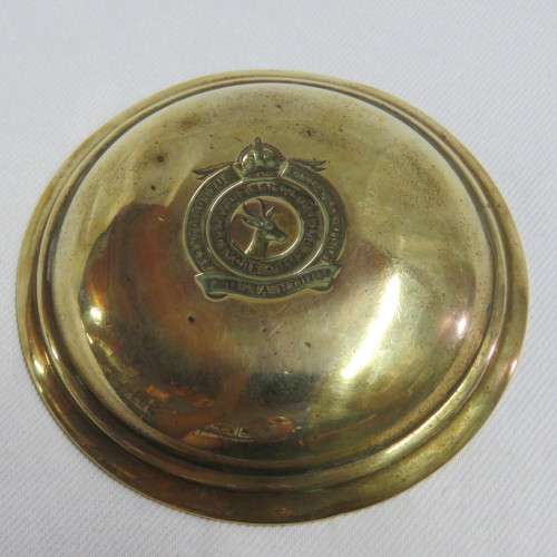 WW2 South Africa The British Empire Service league trench art trinket bowl
