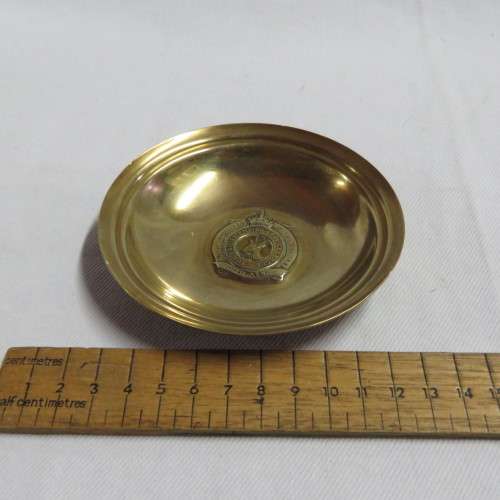 WW2 South Africa British Empire Service league trench art trinket bowl
