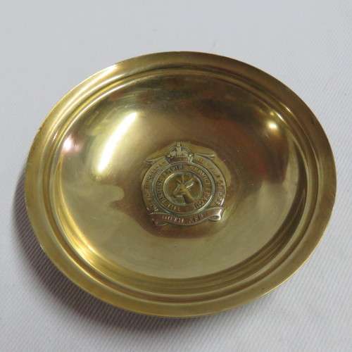 WW2 South Africa British Empire Service league trench art trinket bowl
