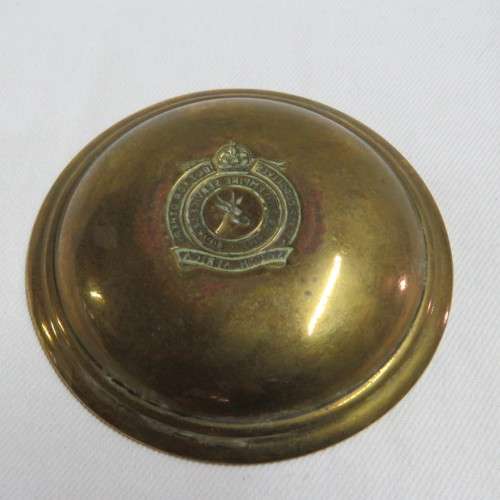 WW2 South Africa British Empire Service league trench art trinket bowl