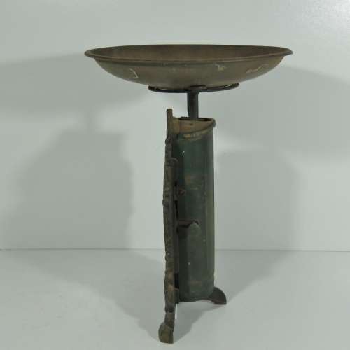 Vintage Household scale No.49 - 20 Pounds - Cast iron - Height 28 cm - Face 12,5 x 12,5 cm