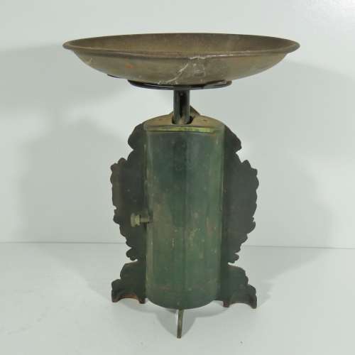 Vintage Household scale No.49 - 20 Pounds - Cast iron - Height 28 cm - Face 12,5 x 12,5 cm