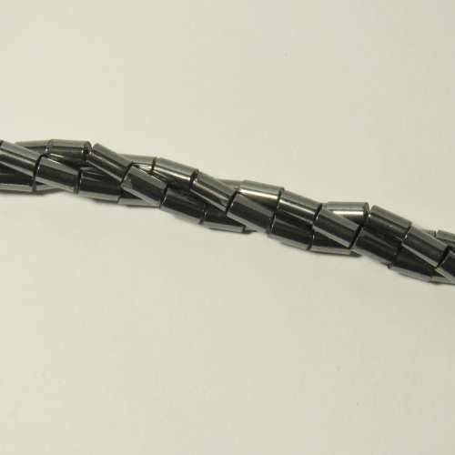 Hematite and seed pearl necklace
