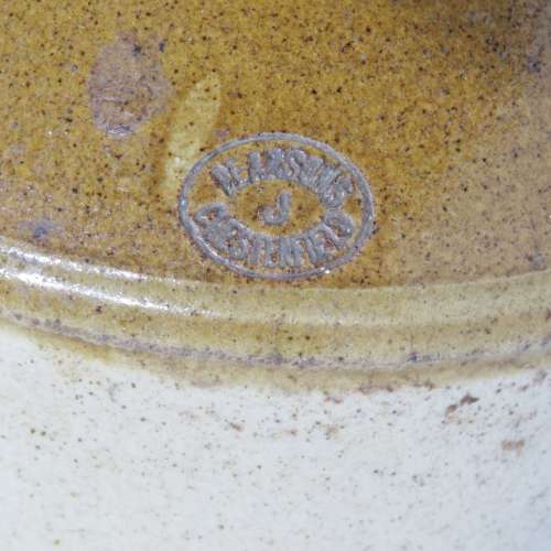Vintage Bellville bottle store ceramic decanter - Base: 17cm x 17cm - Height: 36cm