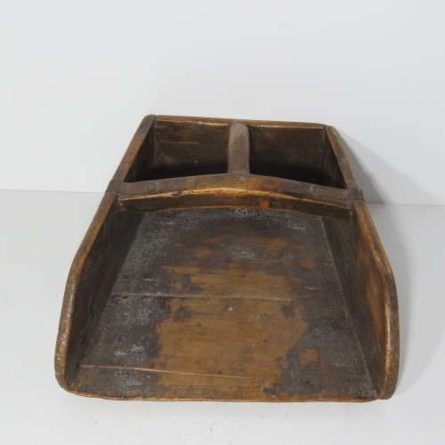Antique Chinese wooden rice scoop - Size 29 x 28 cm