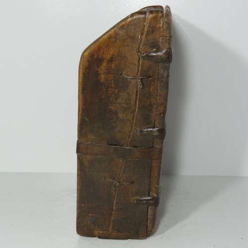 Antique Chinese wooden rice scoop - Size 29 x 28 cm