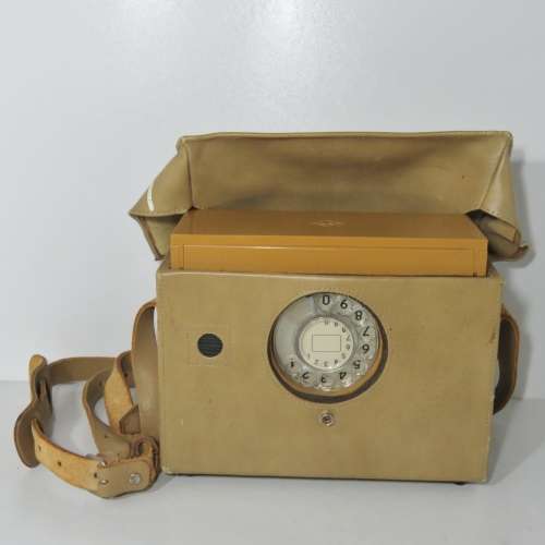 Vintage South African Post Office line tester in original case - Leather - Case 25 x 15 cm