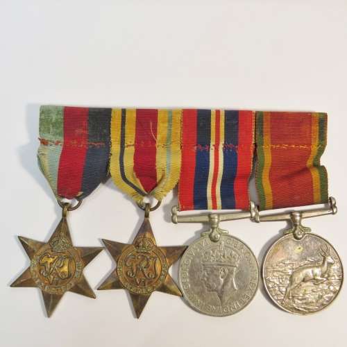 Set of 4 WW2 medals issued to M12962 H.Bull