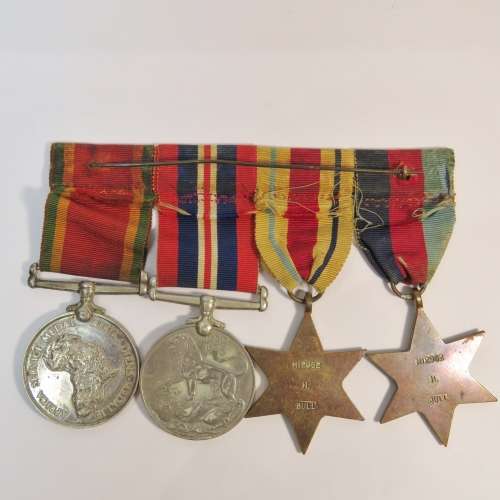 Set of 4 WW2 medals issued to M12962 H.Bull