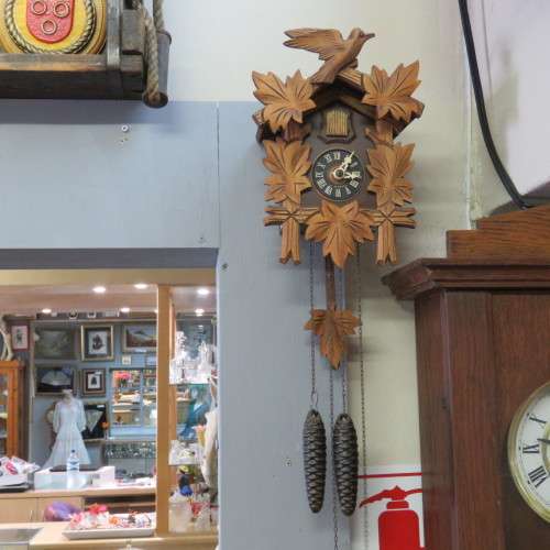 Black Forest Cuckoo clock 1950/60 - Excellent condition - 27 x 17 cm - Face 6 x 6 cm