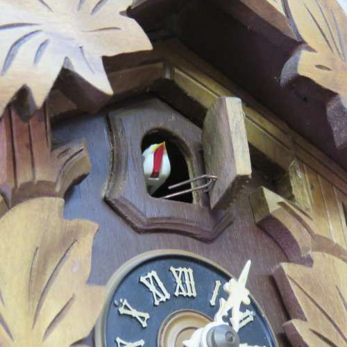 Black Forest Cuckoo clock 1950/60 - Excellent condition - 27 x 17 cm - Face 6 x 6 cm