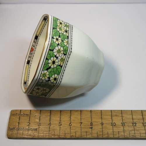 Antique Royal Doulton octagonal porcelain trio