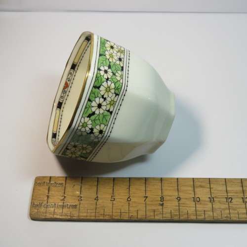 Antique Royal Doulton octagonal porcelain trio