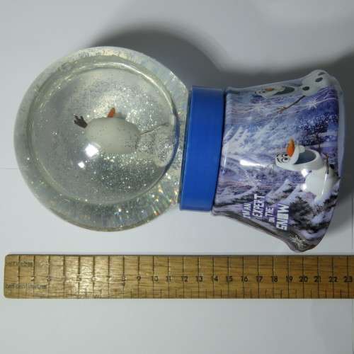 Disney Frozen bubble bath glitter globe with Olaf - Sealed