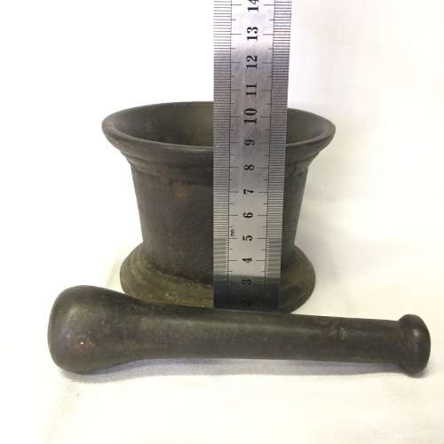 Antique Cast iron Mortar and pestle