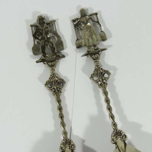 Vintage Dutch salad spoon and fork