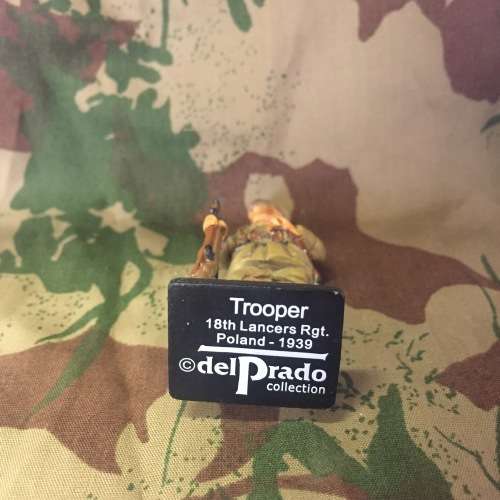 WW2 1939 Polish 18th Lancers regiment Trooper lead soldier - DelPrado collection